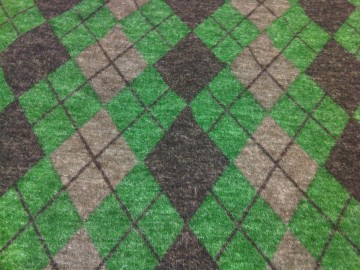 Wol/mohair  Wieber met groen, grijs en antraciet