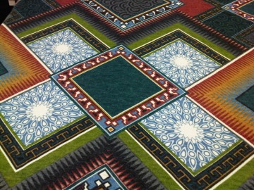 Wol/mohair Multi kleur in vlakken