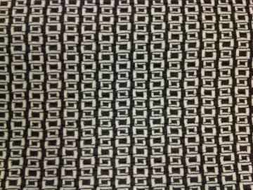 Rekbare, gebreide jersey met retro motief. Ideaal voor rokje, (deel van een)jurk, vest, tuniek