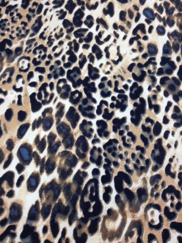 Tricot van viscose in dierenprint. Geschikt voor jurk, rokje, shirt/tuniek, legging enz