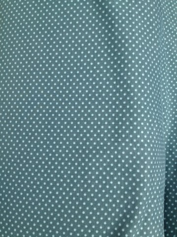 Polkadot Stenzo tricot van katoen in oud groen met kleine stip in mintgroen. Geschikt voor jurkje, shirt, tumiek, legging, rok enz.